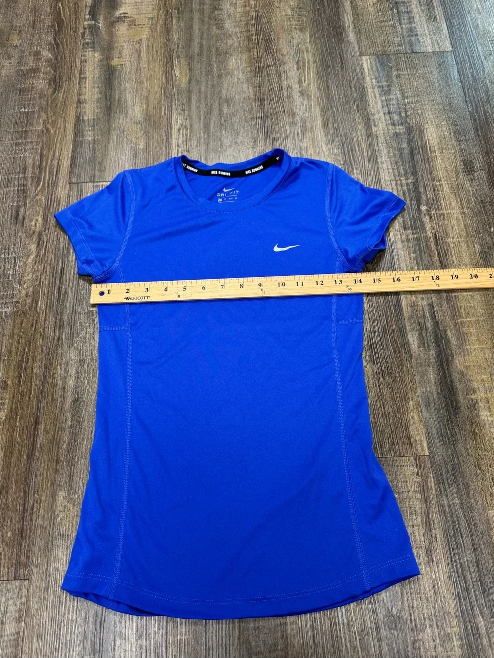 Nike White Short Sleeve Dri-FIT Running Tee with Gray Swoosh Bundle Of 2